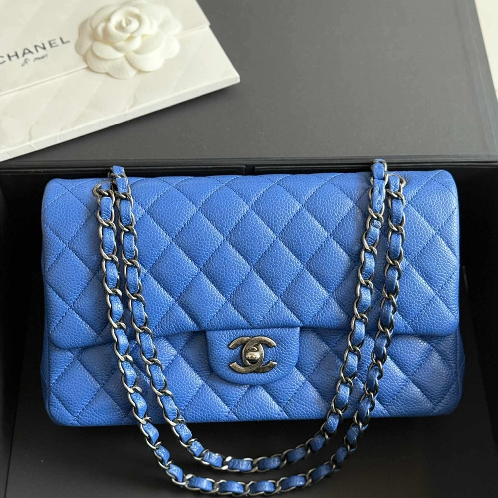 Chanel Blue Quilted Women's Bag classic medium